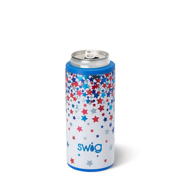 Star Spangled Skinny Can Cooler (12oz) Swig swig