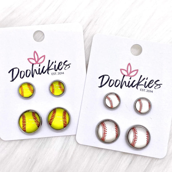 Baseball/Softball Mommy & Me Set Earrings Doohickies