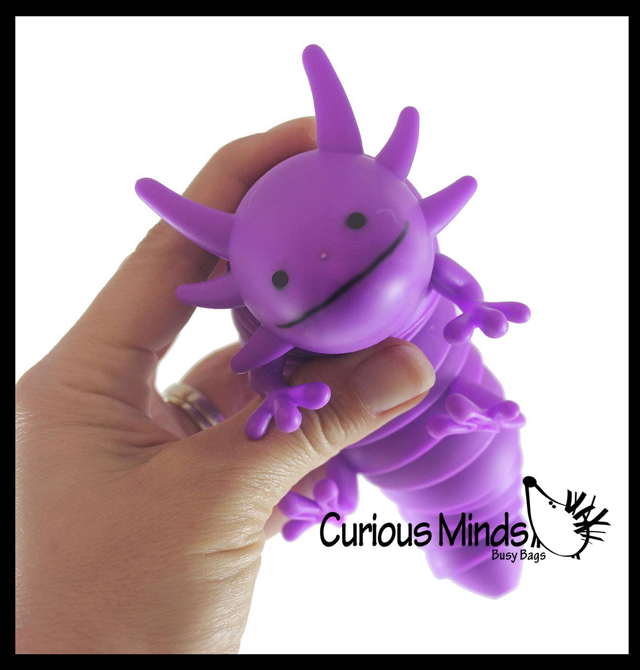 1 Axolotl Fidget - Large Wiggle Articulated Jointed Moving Curious Minds Toys