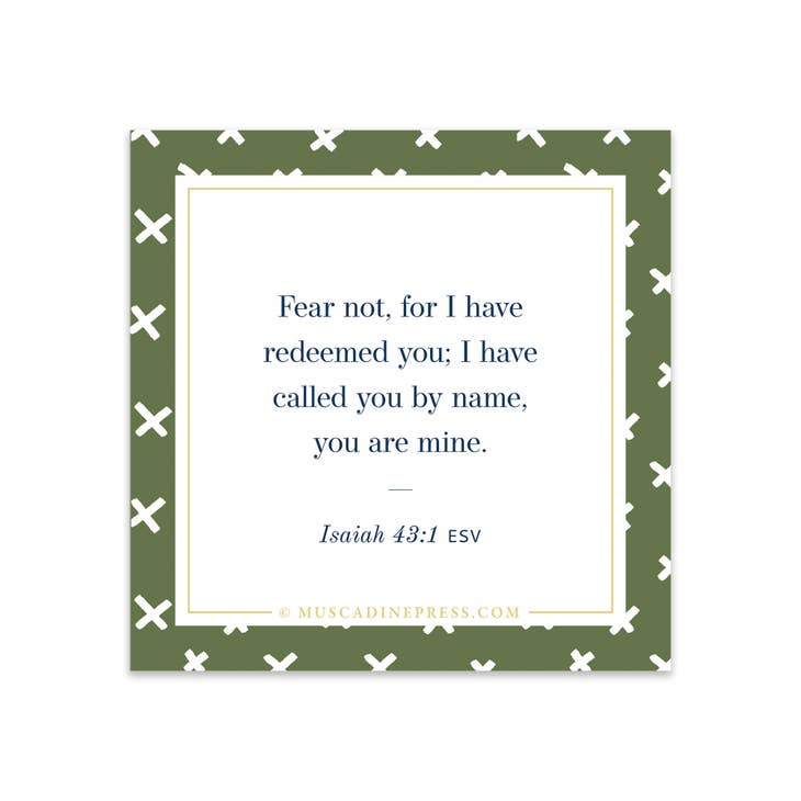 Scripture Static Cling Muscadine Press