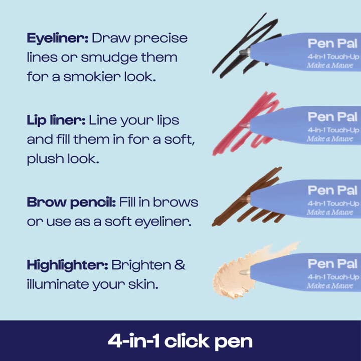 Pen Pal 4-in-1 Makeup Touch Up Pen - Make A Mauve Alleyoop Makeup