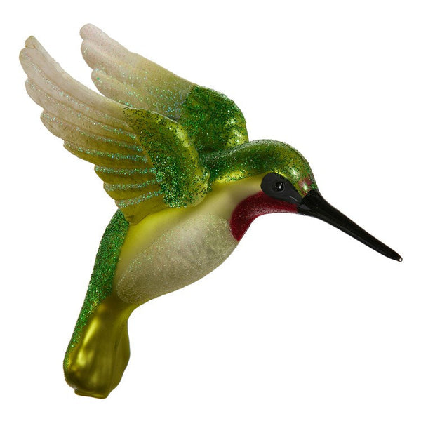 Glittered Hummingbird Ornament Raz Imports