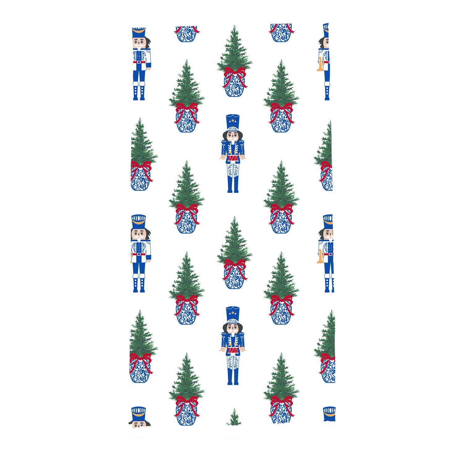 Tea Towel Merry Marchers Print Mary Square