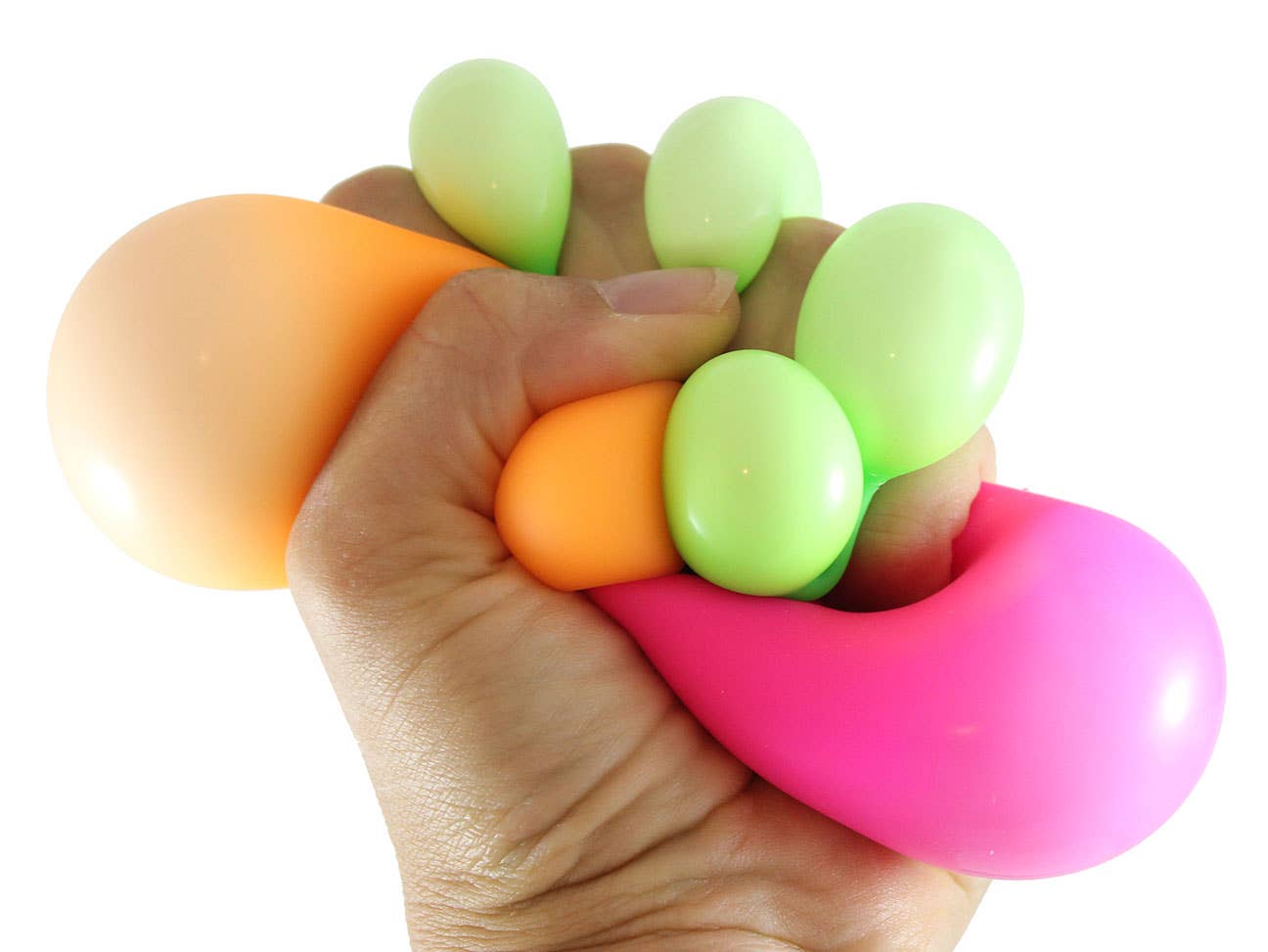 1 Box of 3 Stress Balls -Soft Doh Filled 2" Stress Fidget Curious Minds Toys