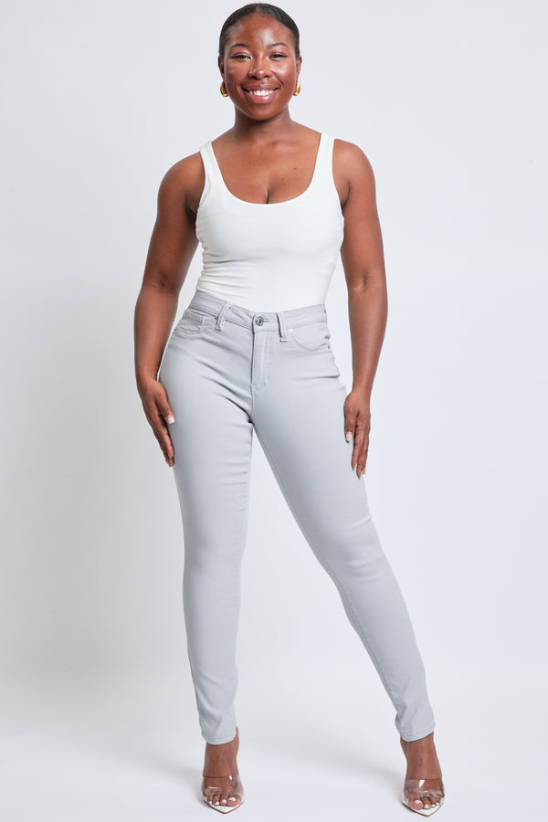 Hyperstretch Mid-Rise Skinny Jean - Silver Cloud YMI