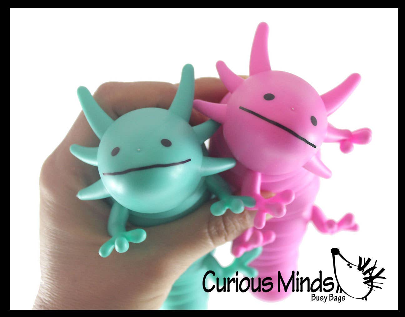 1 Axolotl Fidget - Large Wiggle Articulated Jointed Moving Curious Minds Toys