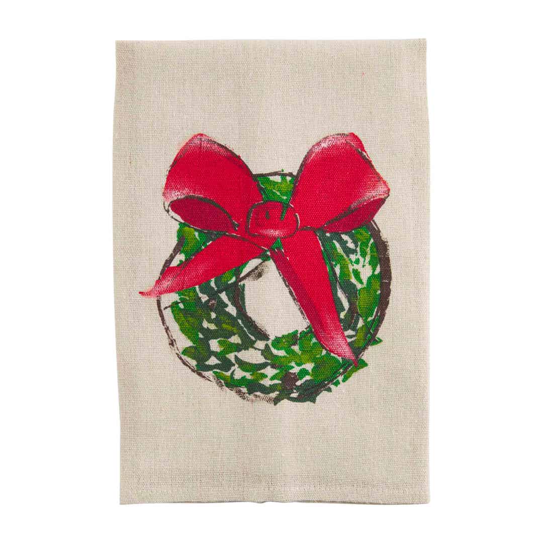 Wreath Farm Painted Towel Mudpie