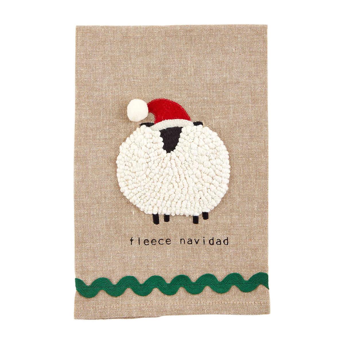 Mudpie Christmas Animal Pom Towels Mudpie