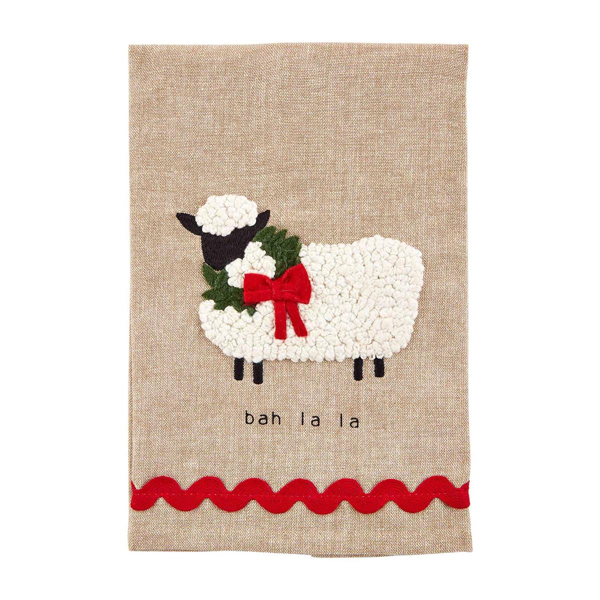 Mudpie Christmas Animal Pom Towels Mudpie