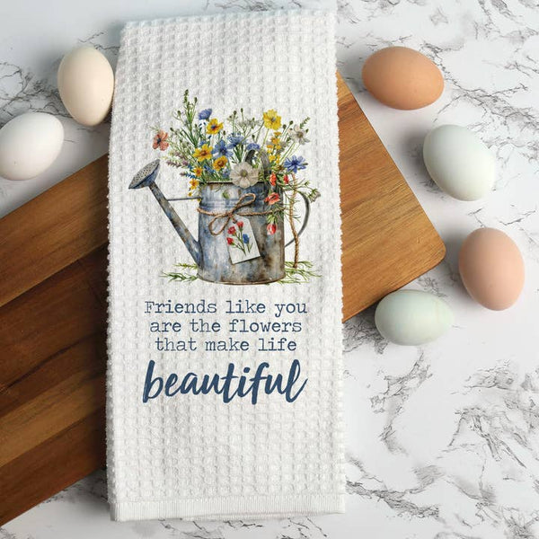 Friends Like Flowers Kitchen Towel