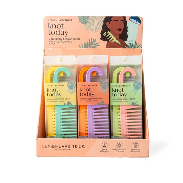 Lemon Lavender Knot Today Detangling Shower Comb DM Merchandising