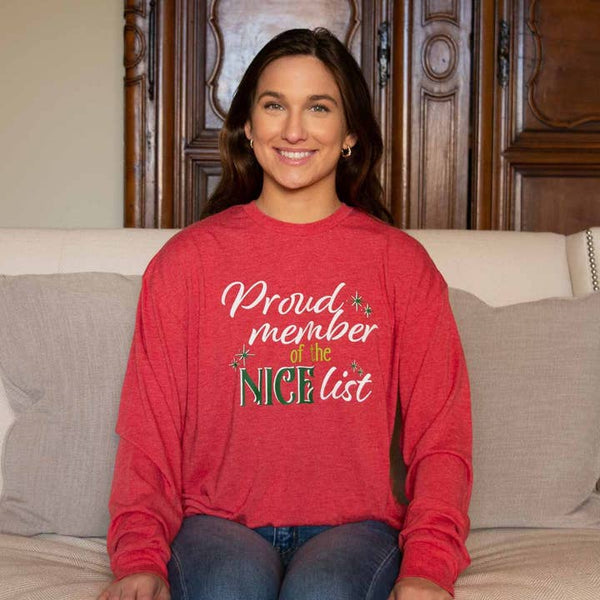 Nice List Long Sleeve Crew Neck T-Shirt The Royal Standard