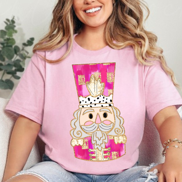 🎄 Nutcracker T-Shirt | Pink Christmas Holiday Tee Texas Twisted Wholesale