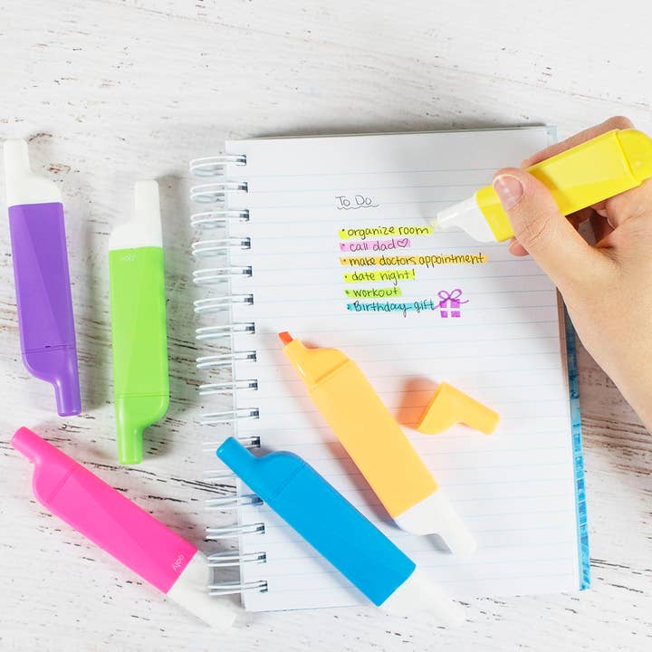 Do-Overs Erasable Highlighters - Set of 6 OOLY