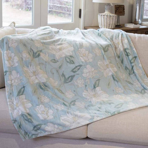 Magnolia Throw Misty Blue/Multi 50x60 The Royal Standard