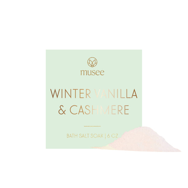 Winter Vanilla & Cashmere Mini Bath Salt Soak Musee