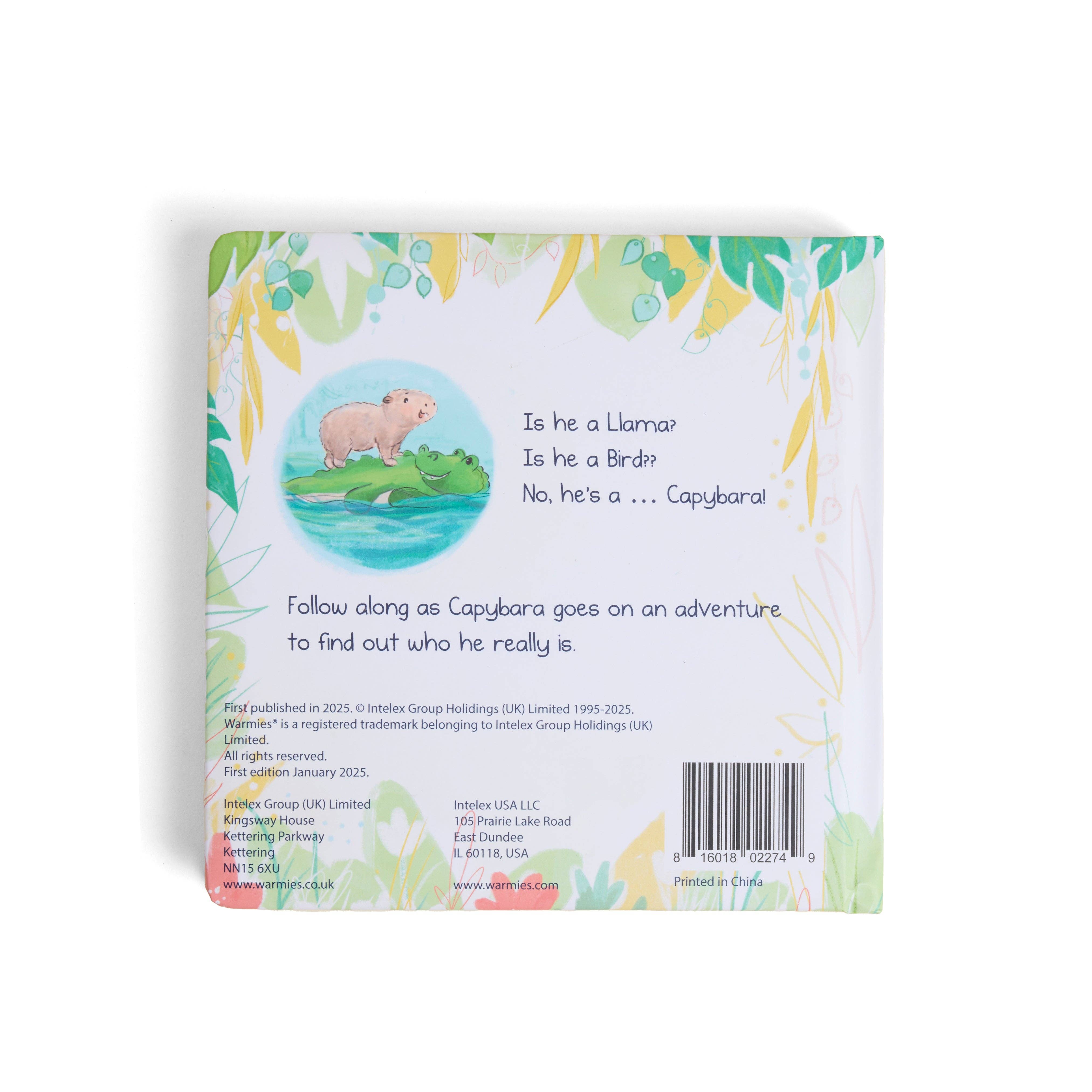 Capybara Board Book Warmies