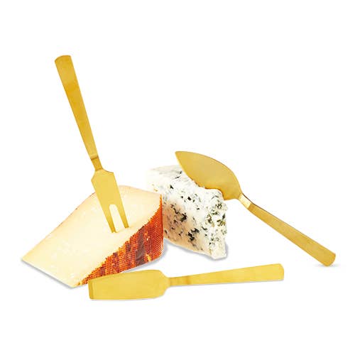 Twine Gold Cheese Knife Set Twine