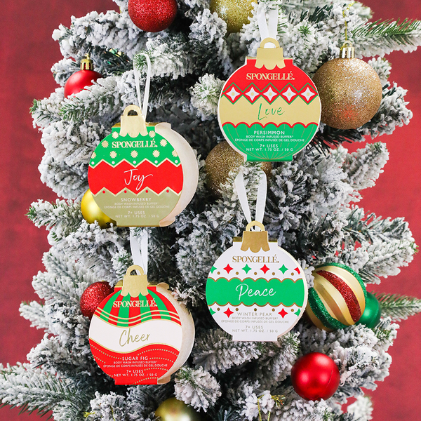 Holiday Ornament Buffer Assorted Pack Christmas Gift  Spongellé | Christmas 2025 | Stocking Stuffers | Gifts