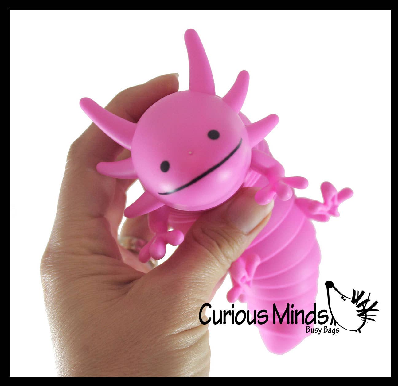 1 Axolotl Fidget - Large Wiggle Articulated Jointed Moving Curious Minds Toys