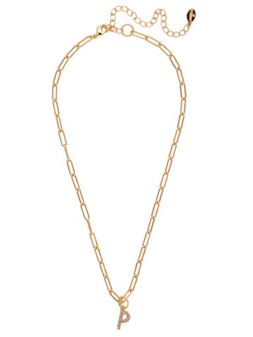 Sorrelli "P" Initial Paperclip Pendant Necklace Sorrelli