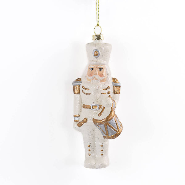 Golden Nutcracker Ornament   White/Gold   2.5x6.25 The Royal Standard