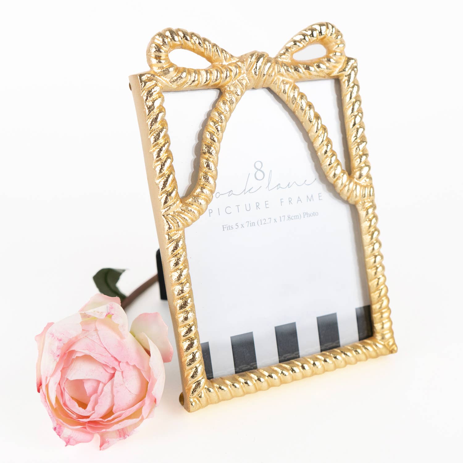 Gold Bow 5x7 Picture Frame 8 Oak Lane