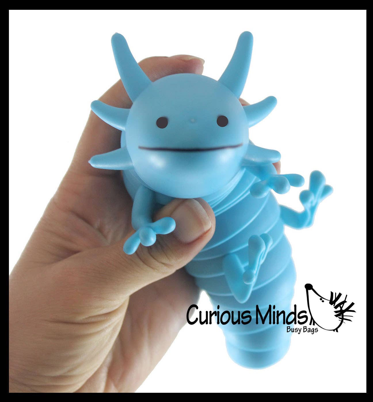 1 Axolotl Fidget - Large Wiggle Articulated Jointed Moving Curious Minds Toys