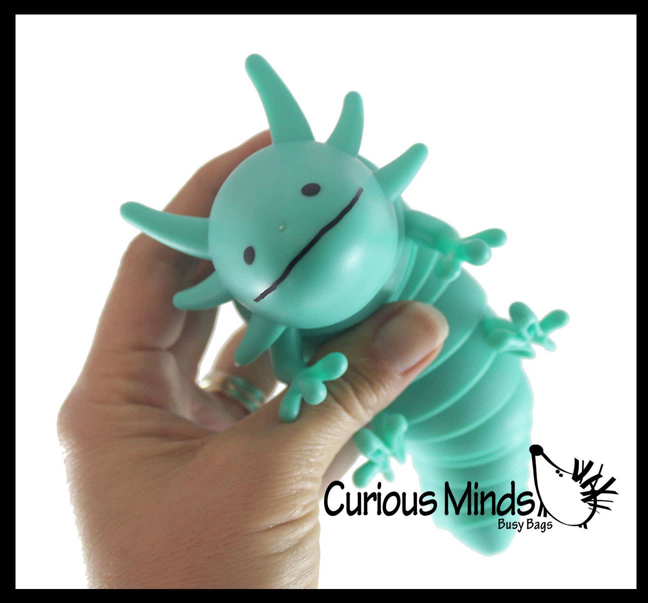 1 Axolotl Fidget - Large Wiggle Articulated Jointed Moving Curious Minds Toys