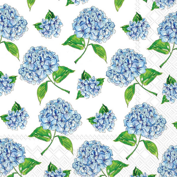 Paper Cocktail Napkins 20ct Hydrangea Scatter Rosanne Beck Boston International