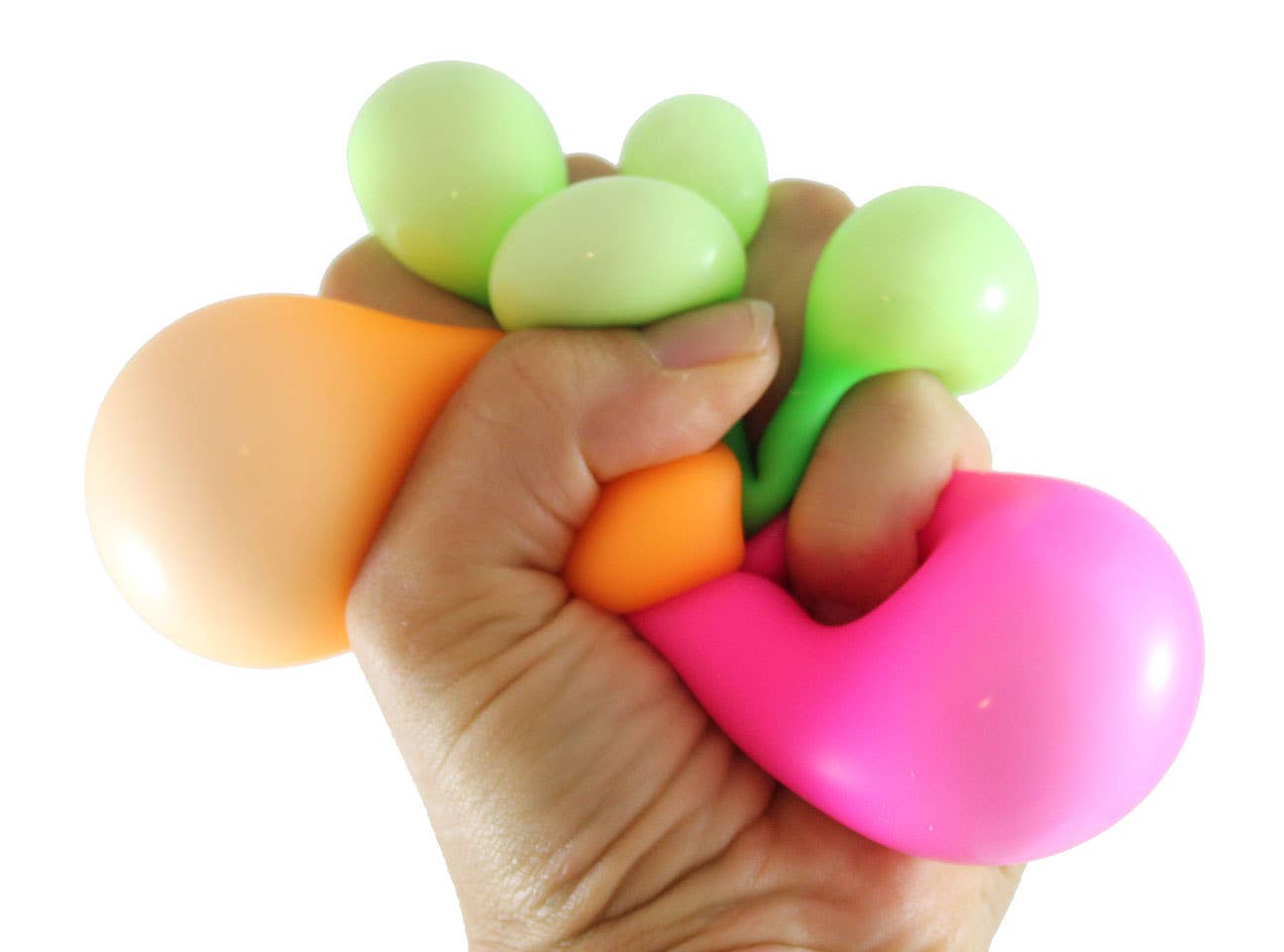 1 Box of 3 Stress Balls -Soft Doh Filled 2" Stress Fidget Curious Minds Toys