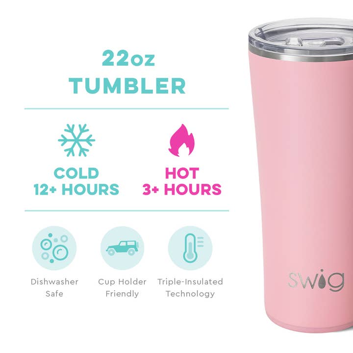 Blush Tumbler (22oz) Swig Swig Life