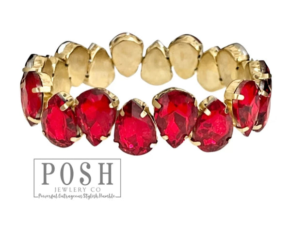 Posh Rhinestone Stretch Bracelets Posh