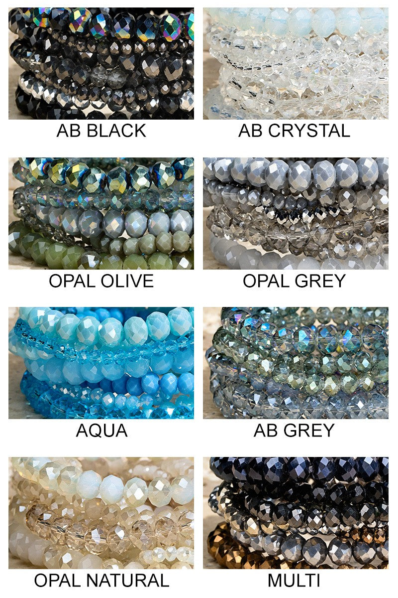 Urbanista Glass Bead 9 Set Bracelet in various colors Urbanista