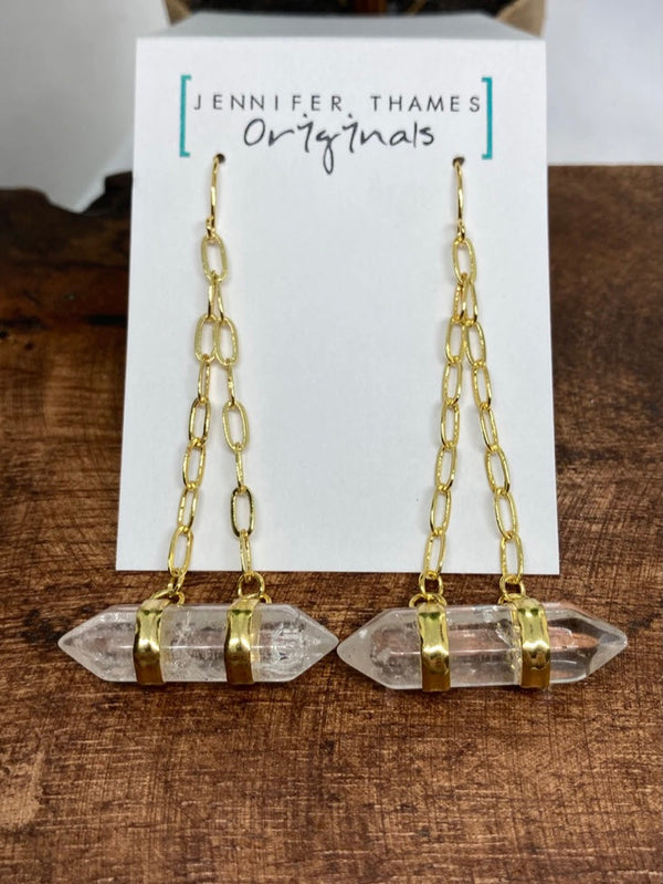 JTO Stephanie Crystal Earrings Jennifer Thames Originals