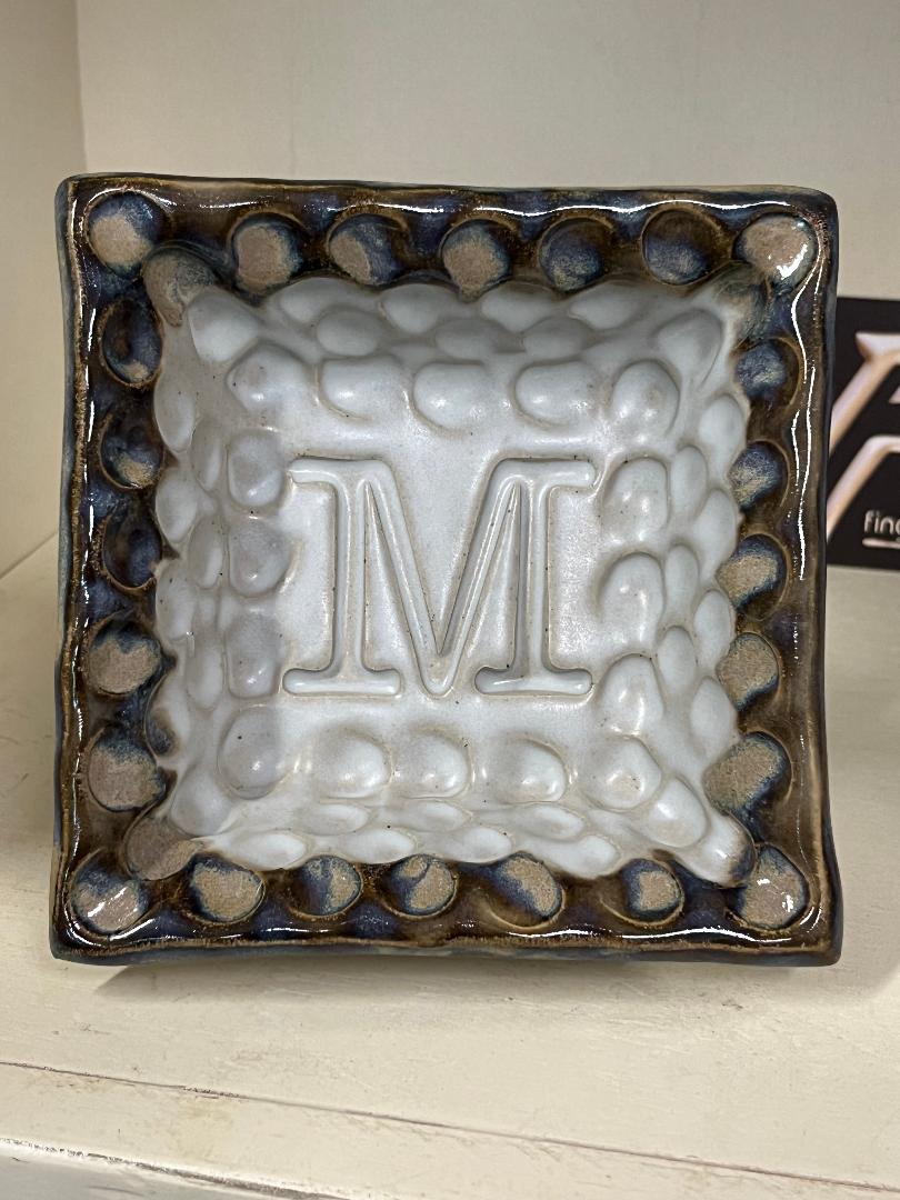 Fingerprint Monogram Bowl Fingerprint Pottery