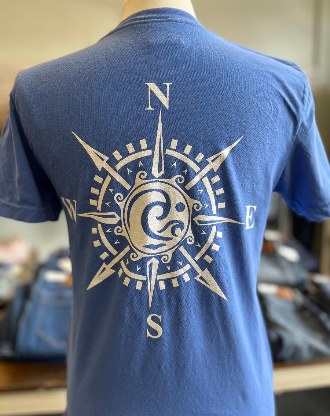 Comfort Colors Long Beach Compass T-Shirt Southern Printing