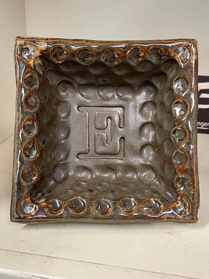 Fingerprint Monogram Bowl Fingerprint Pottery