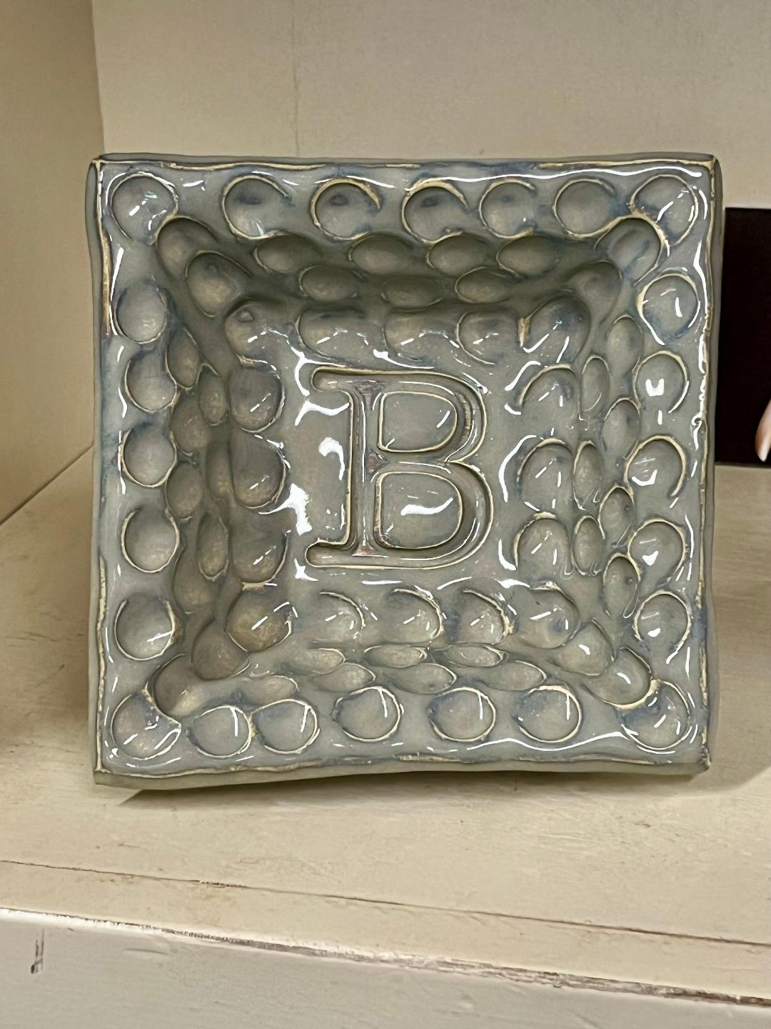 Fingerprint Monogram Bowl Fingerprint Pottery