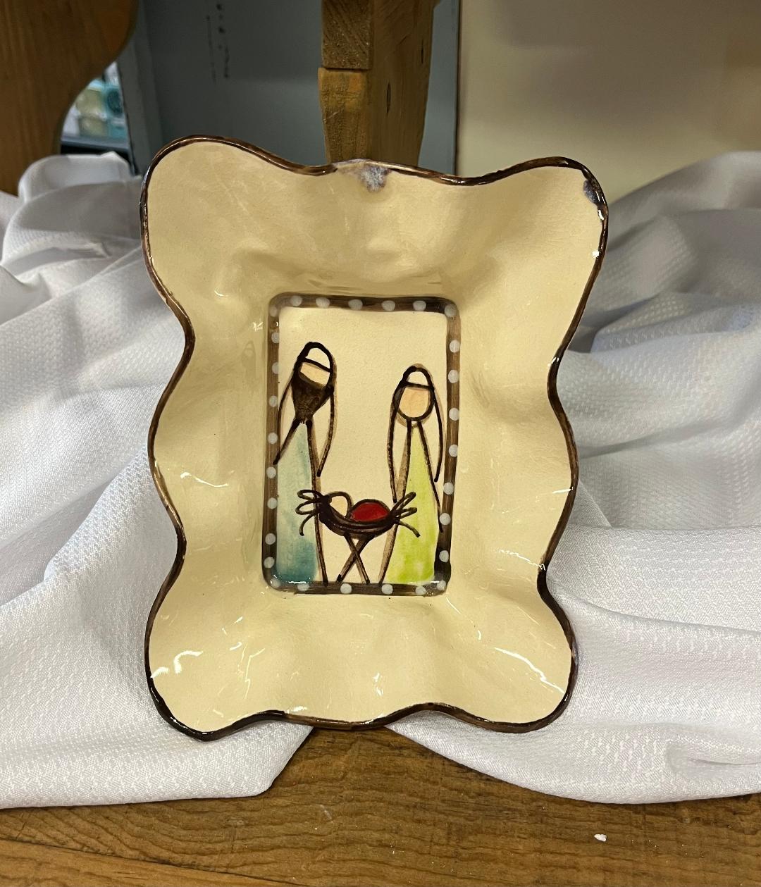 Heartfelt Traditions Pottery Friendship - Christmas Rectangle Heartfelt Traditions