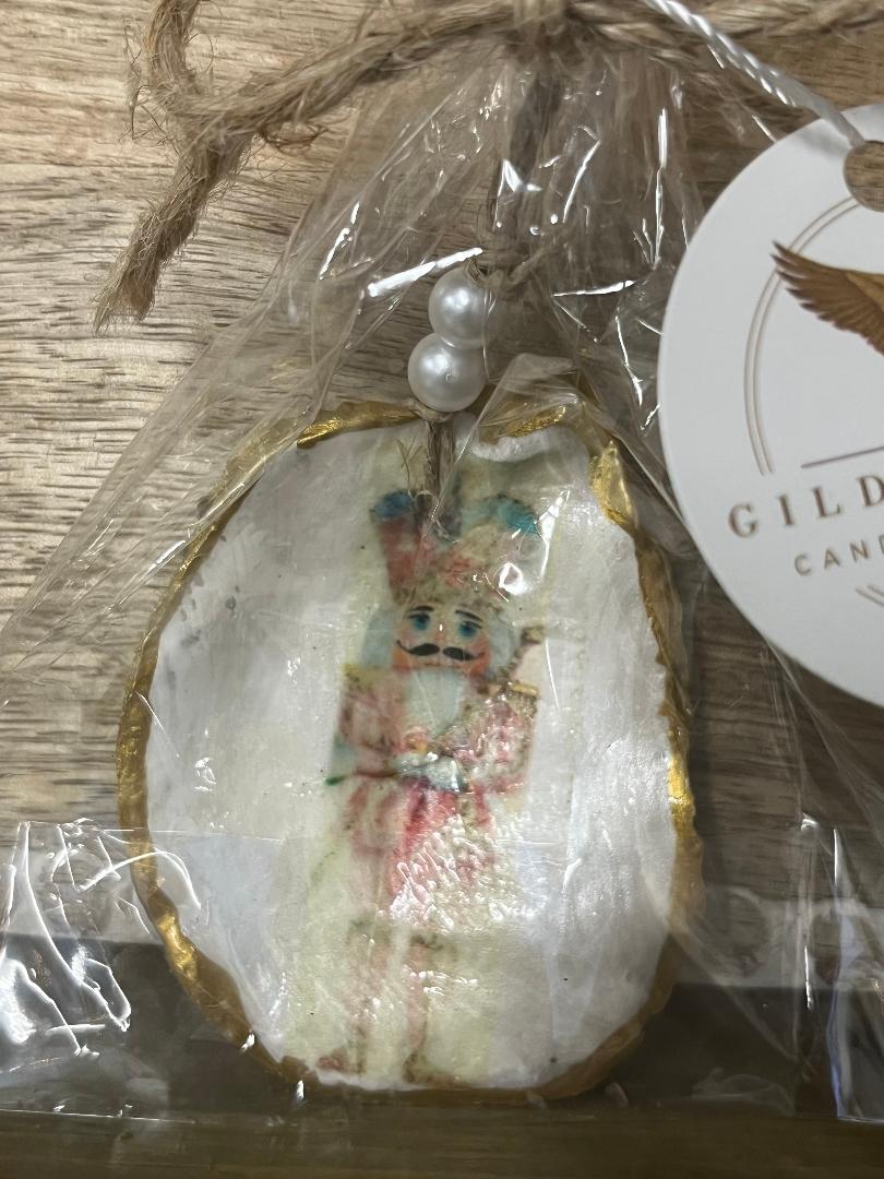 Oyster Ornaments Gilded Goose