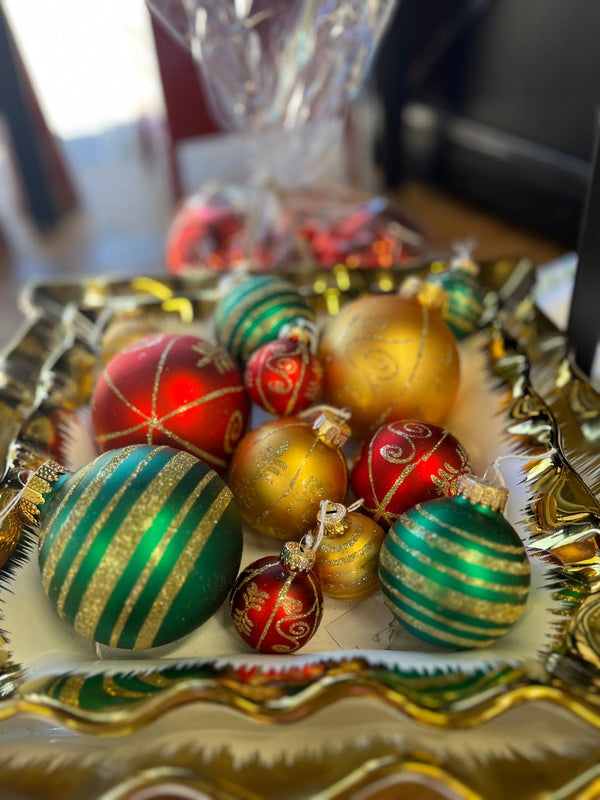 Vintage Ball Ornaments Gilded Goose