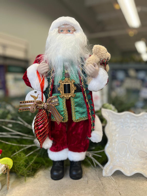 Vintage Santa Clause Gilded Goose