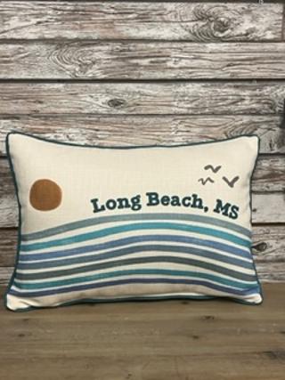 Little Birdie Long Beach Zip Code Pillows Little Birdie