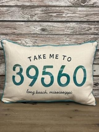 Little Birdie Long Beach Zip Code Pillows Little Birdie