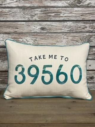 Little Birdie Long Beach Zip Code Pillows Little Birdie