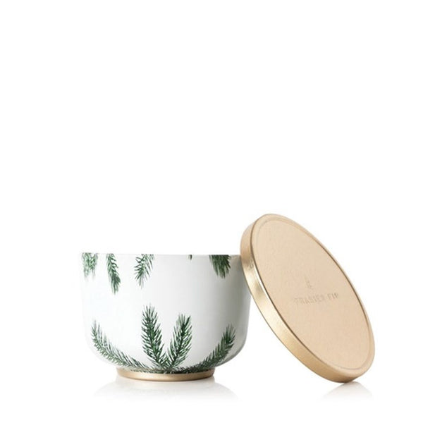 Thymes Frasier Fir Poured Candle Tin, Gold Lid Thymes