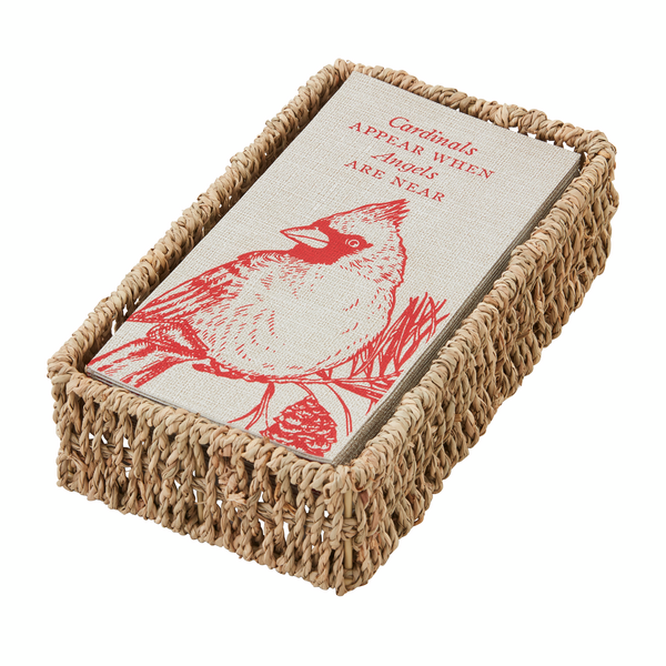 Cardinal Guest Towel & Caddy Set Mudpie