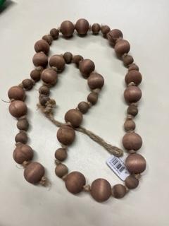 Natural Wood Beaded Garland Bnd Wholesale