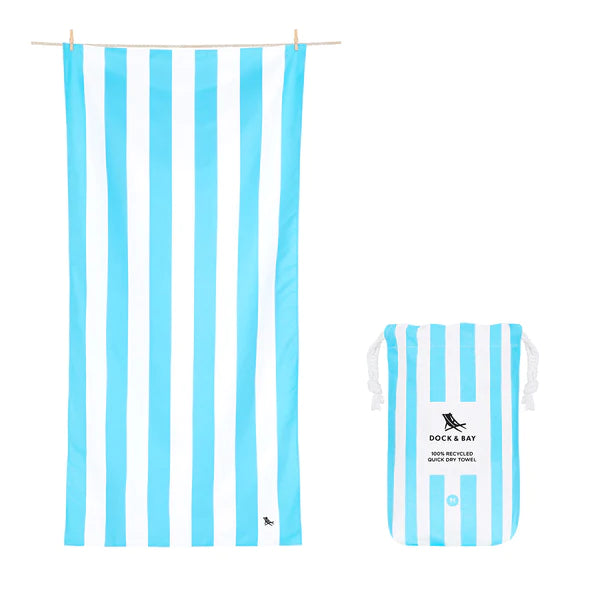 Dry Beach Towel Lt. Blue Tallies Gifts & More